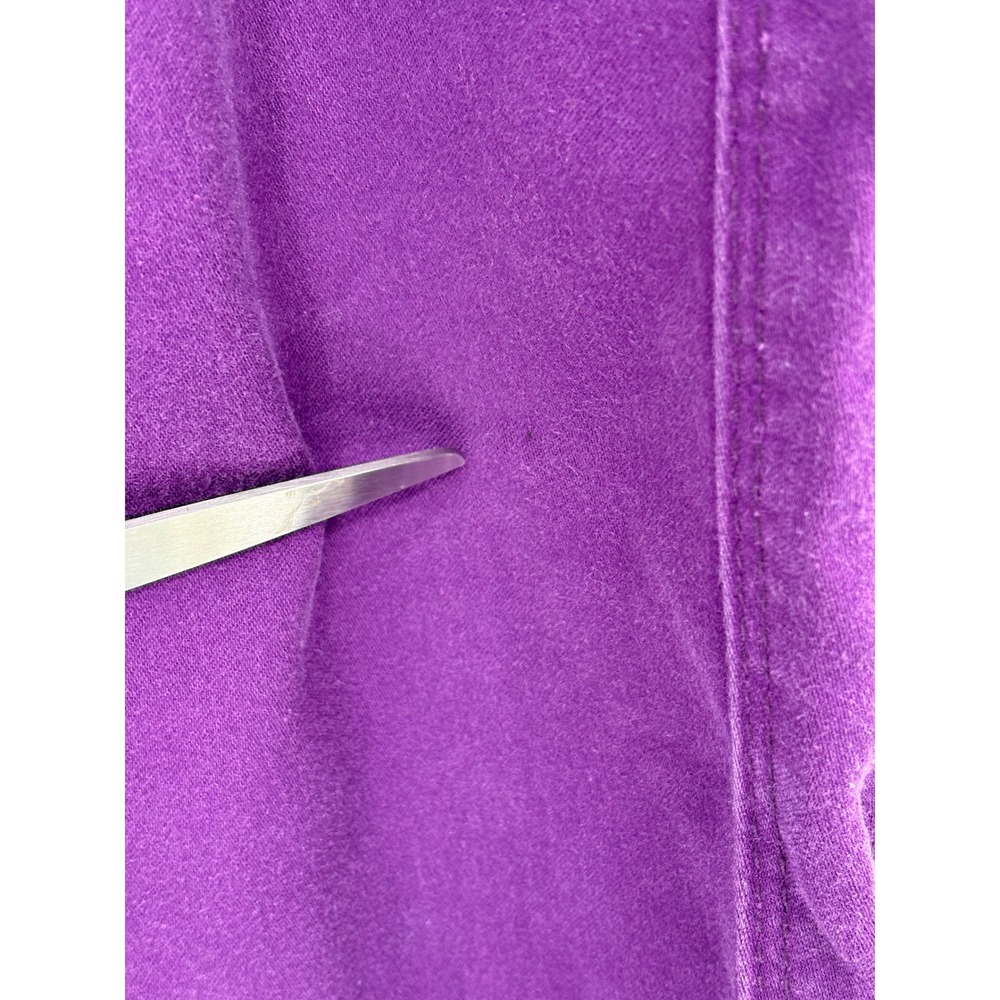 Celebrity Gold Skinny Pants Purple Stretch Mid Rise 8 - Picture 5 of 7